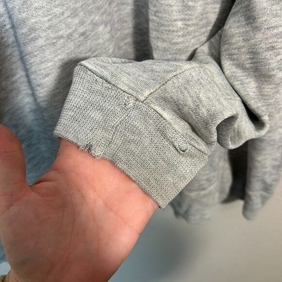 VTG 90s USA Olympics Crewneck Sweatshirt XLT Tall Heathered Gray Distressed - Picture 10 of 12